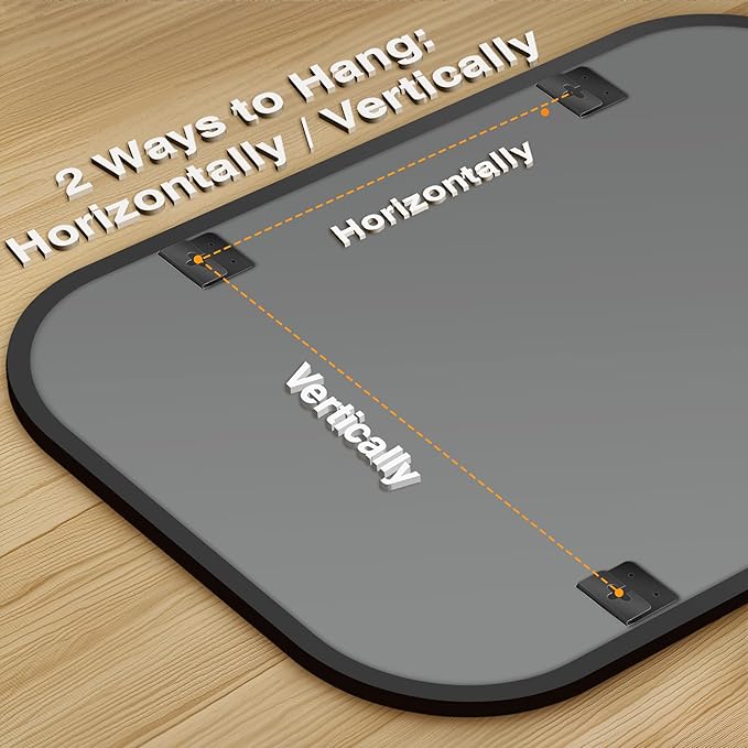 Bathroom Mirrors for Over Sink, 28x40 Black Vanity Mirror for Bathroom Sink - Image 5