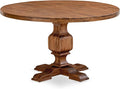 I53-0N-TP Dining Table with Acacia Wood Round Tabletop and Elegant Pedestal Base by LuxebyEastWestFurniture