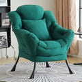 Lazy Chair with Pillow for Living Room, Modern Lounge Accent Chair with by HomeEastllyHome