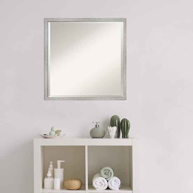 Amanti Art White Bathroom Mirror - Image 5