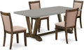 East West Furniture V797MZ716-5 5 Piece Dining Set Includes a Rectangle Dining by EastWestFurniture