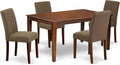East West Furniture CAAB5-MAH-18 5 Piece Modern Dining Table Set Includes a by EastWestFurniture