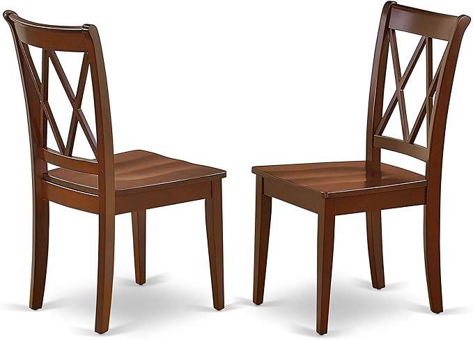 East West Furniture MLCL5-MAH-W 5 Piece Kitchen Table & Chairs Set Includes a - Image 6