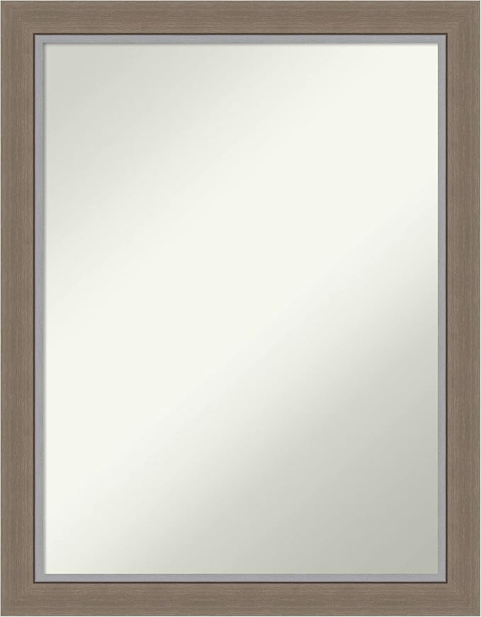 Amanti Art Brown Bathroom Mirror by AmantiArt
