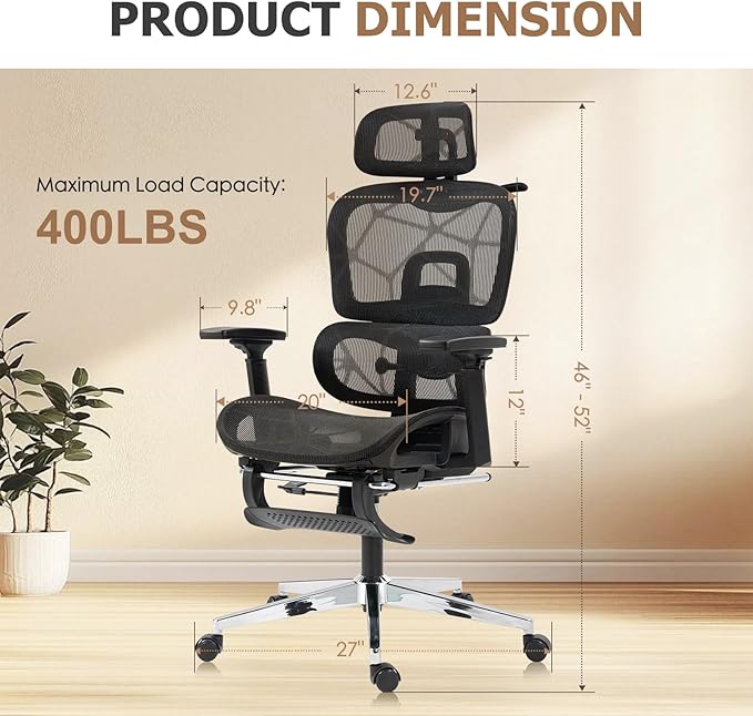 Ergonomic Mesh Office & Gaming Chair - Image 2