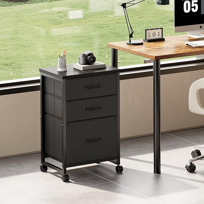 3 Drawer Mobile File Cabinet - Image 2
