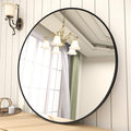 BEAUTYPEAK Circle Mirror Black 36 Inch Wall Mounted Round Mirror by BEAUTYPEAK