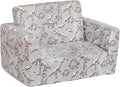 ALIMORDEN 2-in-1 Flip Out Cuddly Sherpa Toddler Couch, Convertible Sofa to by ALIMORDEN