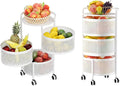 JAQ Vegetables Storage Basket, Rotating Storage Shelves Basket Carts Rack by JAQ-BuyNow