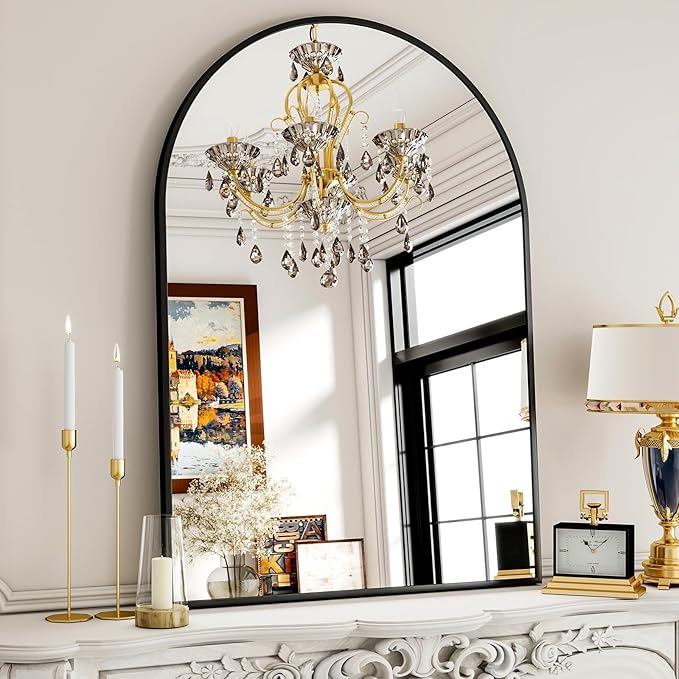 30x38 Inch Arched Bathroom Mirror - Image 2