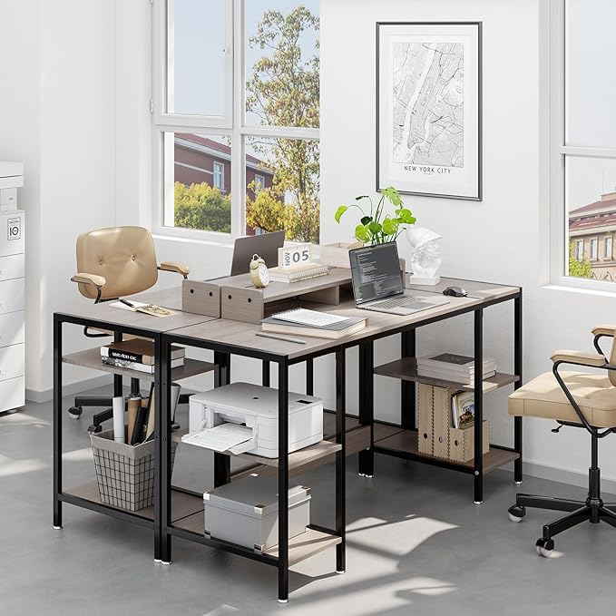 Computer Gaming Desk with Monitor Stand, Home Office Desk Suitable - Image 7