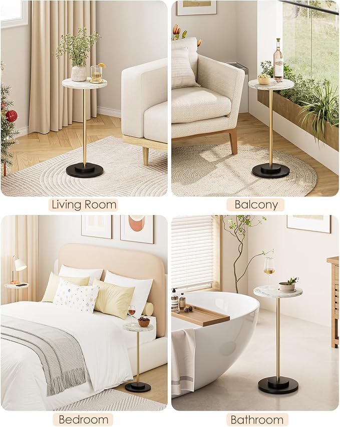 Round Side Table, Small Drink Table - Image 9