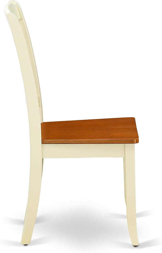 East West Furniture DODA5-BMK-W 5 Piece Dining Set Includes a Rectangle Dining - Image 9