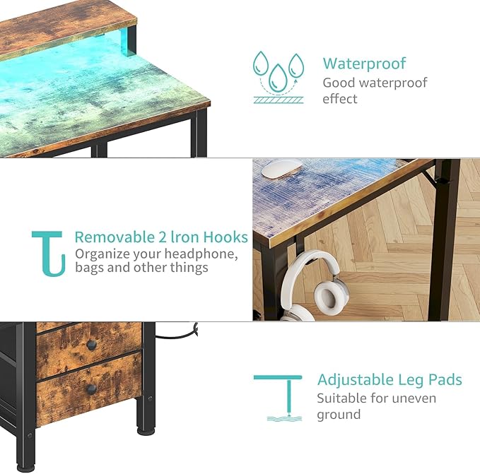Lufeiya Reversible Gaming Desk - Image 9