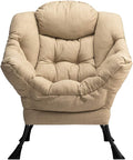 HollyHOME Modern Fabric Large Lazy Chair, Accent Oversized Comfy Reading Chair by HollyHOME