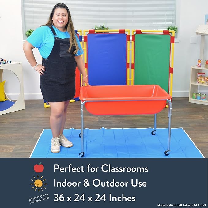 Children's Factory Medium Sensory Table – 24″ Height Table and Lid, Sandbox - Image 8