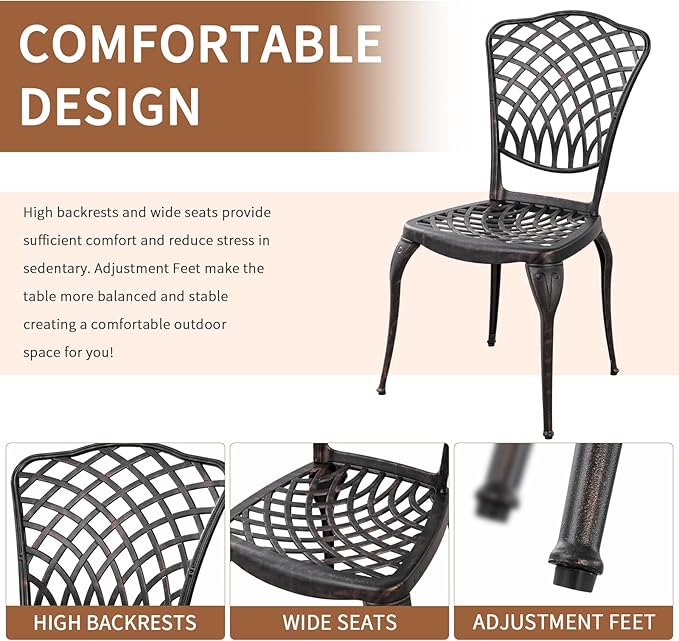 Bronze Patio Bistro Set - Image 2