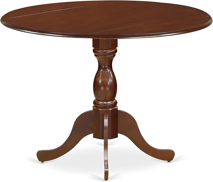 East West Furniture DMIP3-MAH-W 3 Piece Kitchen Table & Chairs Set Contains a - Image 5