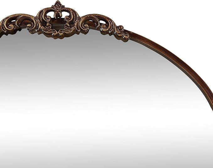 Kate and Laurel Myrcelle Traditional Arched Mirror; 25 x 33; Bronze; Decorative - Image 6