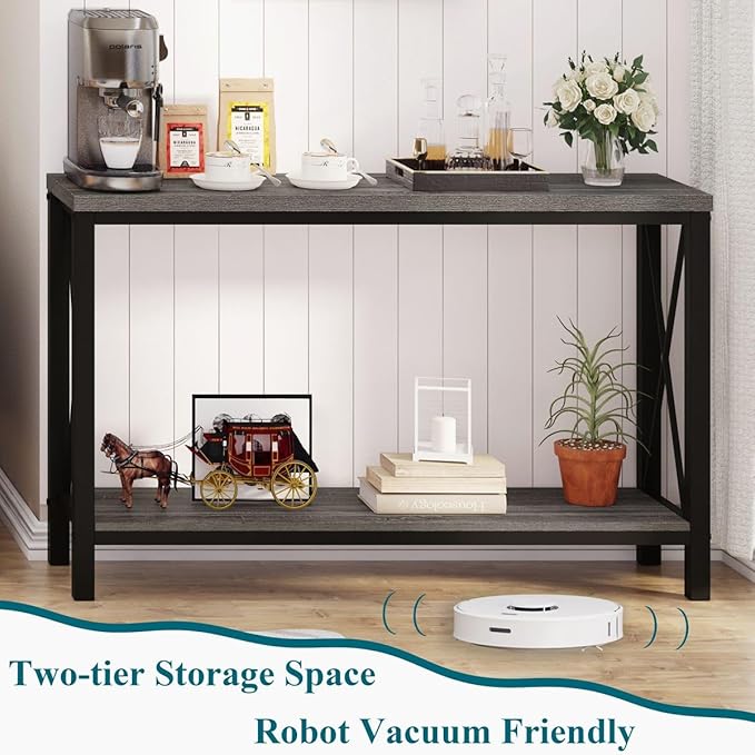 BON AUGURE Console Tables for Living Room, Industrial Couch Table Behind Sofa - Image 5