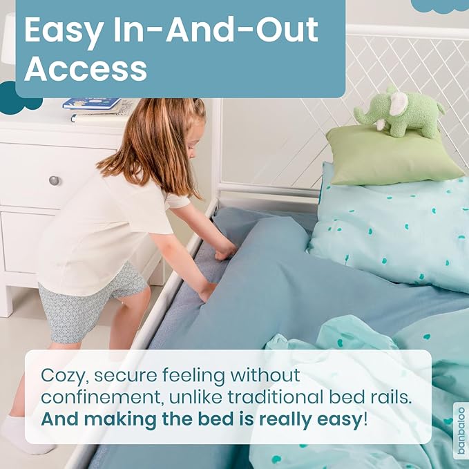 BANBALOO 2 Pack Bed Bumper for Toddlers 53" | Foam Bed Rails for Queen - Image 4