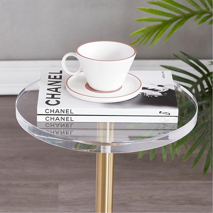 LIKENOW Furniture Acrylic Side Table, Office | Modern Nightstand - Image 3