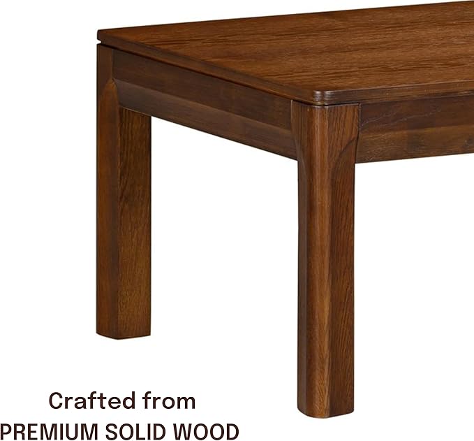 NTC Flow Modern Wooden Rectangle Coffee Table - Image 5