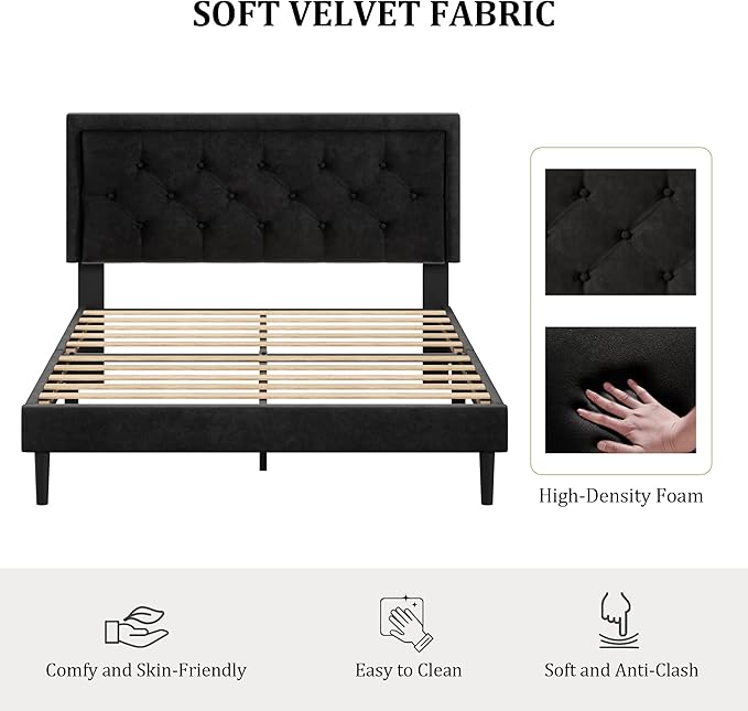 Queen Size Platform Bed Frame - Image 3