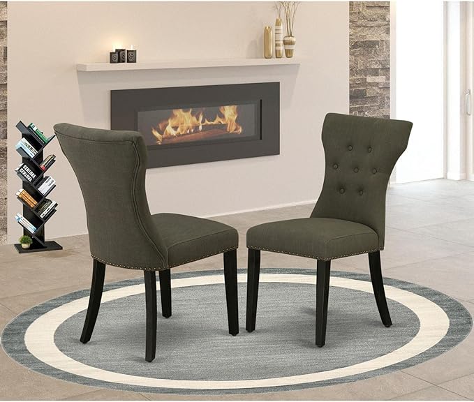 East West Furniture GAP6T50 Gallatin Parson Chairs - Image 2