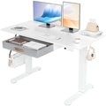 Seang Standing Desk with Drawer, 3 Memory Height Settings with Cable Grommets & by Unknown