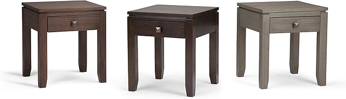 SIMPLIHOME Cosmopolitan SOLID WOOD 18 inch Wide Square Contemporary End Side - Image 11