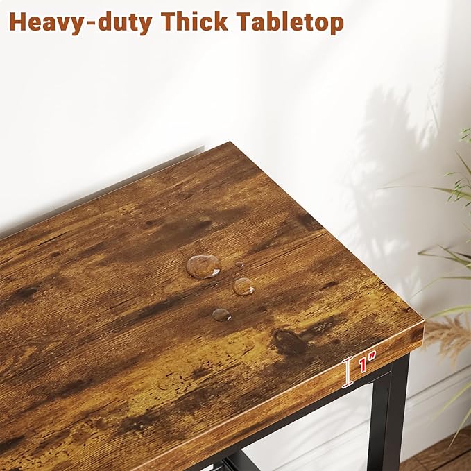 47" Console Table, 3-Tier Entryway Table, Sofa Table - Image 5