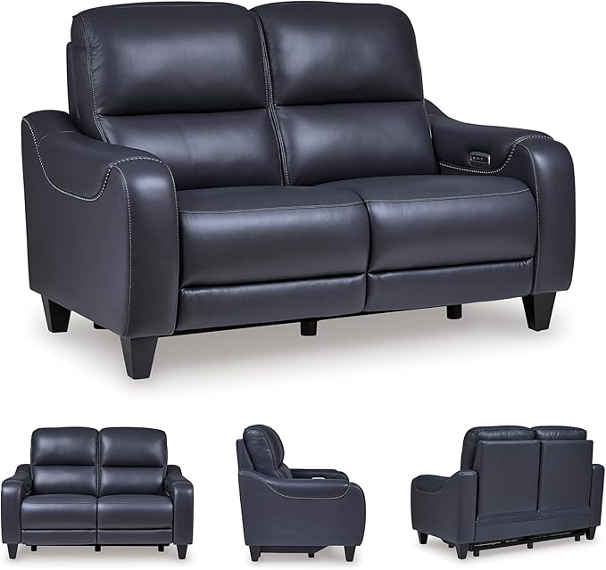 Signature Design by Ashley Mercomatic Contemporary Leather Match Wall Hugger - Image 8