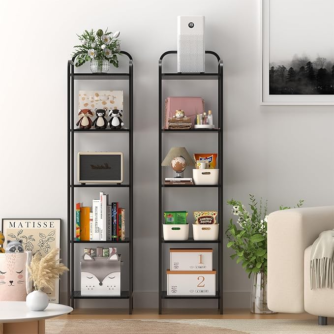 Book Shelf, 5 Tier Bookshelf, Bookcase - Image 7
