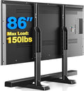 Rfiver Table Top TV Stand with Height Adjustable TV Legs, TV Stands Base with by Rfiver