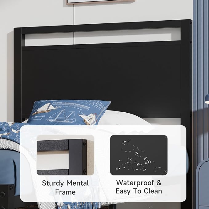 Z-hom Upgraded Twin Bed Frames, Heavy Duty Metal Sturdy Bed Frame Twin Size - Image 4