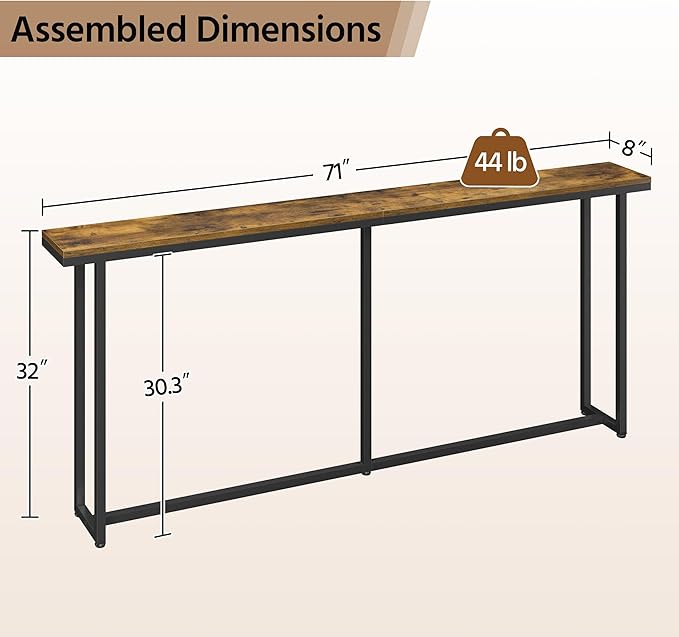 Yaheetech Narrow Console Table - Image 3