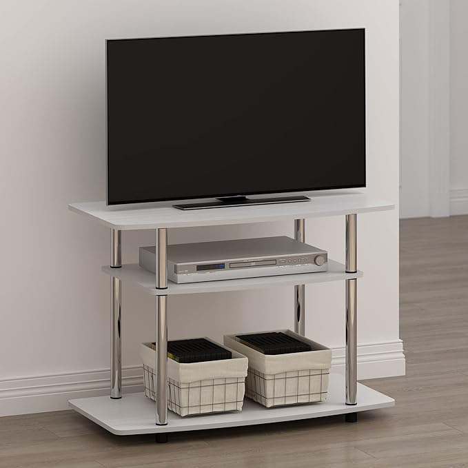 Furinno Turn-N-Tube No Tools 3-Tier Entertainment Center TV Stand - Image 2
