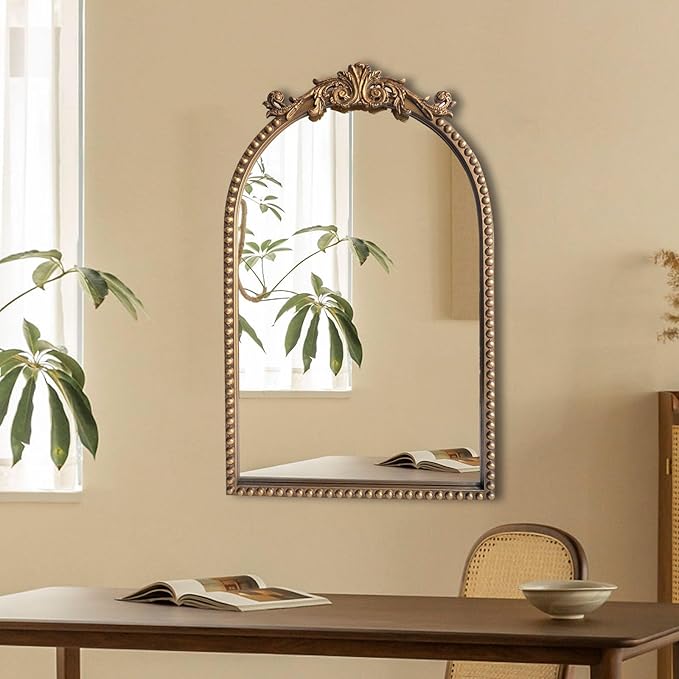 Arendahl Traditional Vintage Arch Mirror, Bedroom Vanity, Over Mantel Fireplace - Image 7