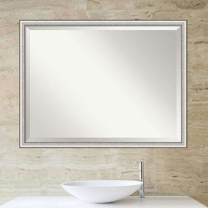 Amanti Art Silver Bathroom Mirror - Image 6