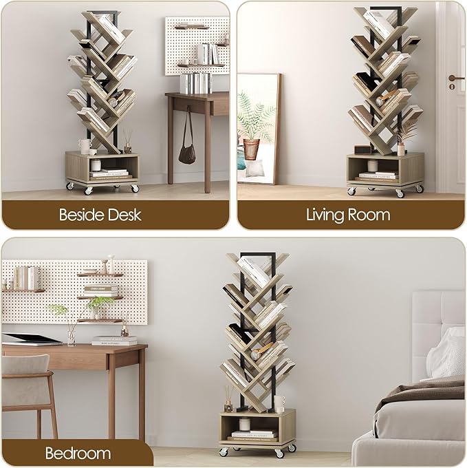 Double Sided Rotating Tree Bookshelf - Image 7