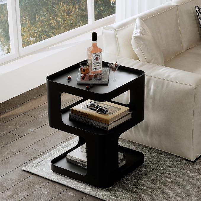 Side Table, Modern end Table, Unique nightstand, Bedside Table, Accent Side - Image 4