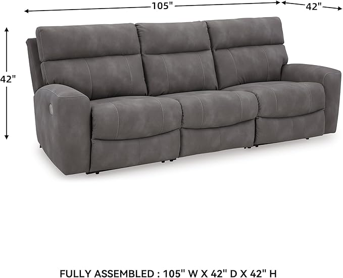 Signature Design by Ashley Next-Gen DuraPella Contemporary Faux Leather Modular - Image 3
