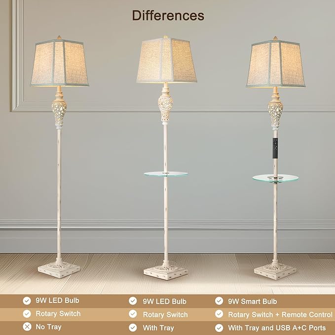 Rustic Floor Lamp, Living Room Lamps - Image 4