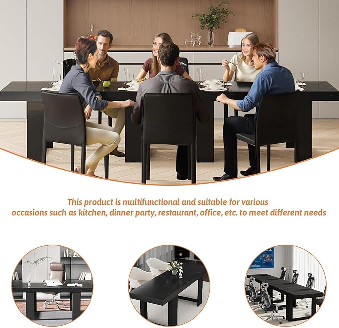 63"-78.74" Rectangular Extendable Dining Table - Image 7