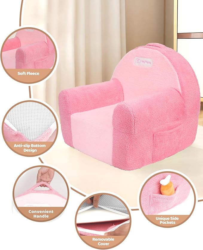 Toddler Chair, Comfy Foam Kids Couch - Image 6