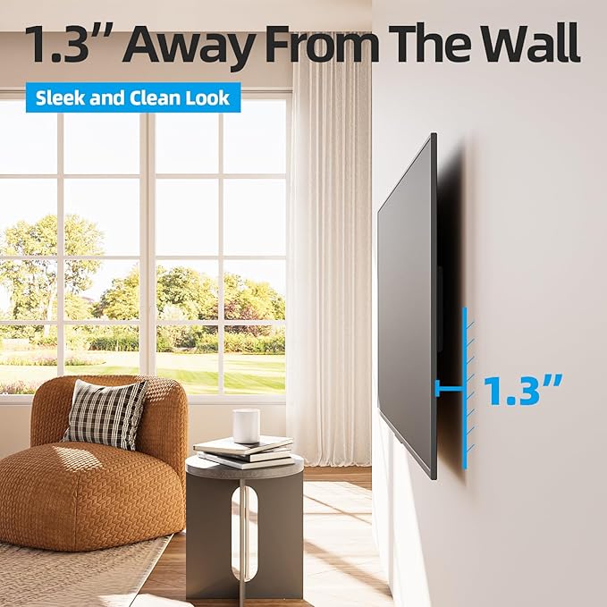 Heavy Duty TV Wall Mount for 55-100 inch Large TVs up to 200 LBS & 800x600 mm - Image 5