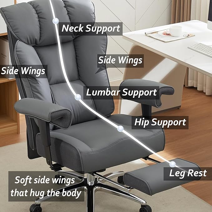 Efomao Big and Tall Office Chair 450LBS - Image 7