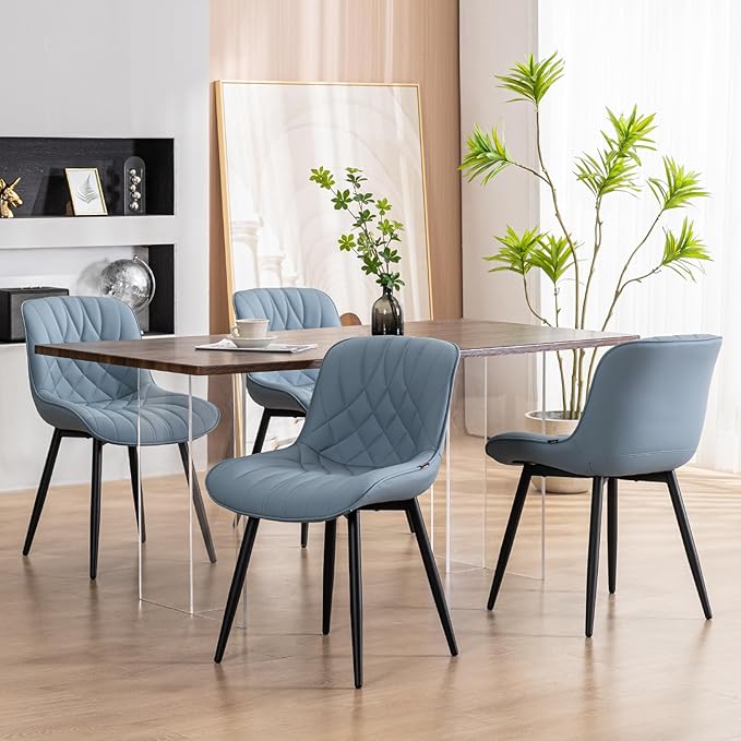 YOUNUOKE Dining Chairs Set of 2 Mid Century Modern Kitchen Chair Comfortable - Image 9