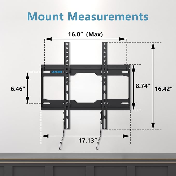Fixed TV Wall Mount for Most 26-60 Inch Screen, Low Profile TV Mount - Image 5